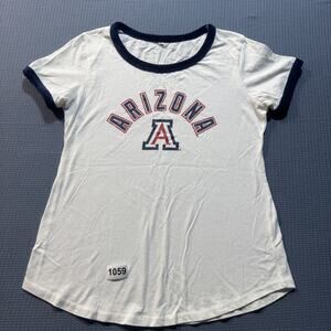 ARIZONA WOMEN White Tee Sz M PRE Owned Excellent